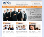 De Vore Recruiting Renovates its Site with Adrecom CMS