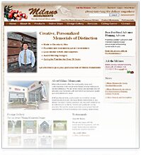 Milano Monuments Chooses Adrecom's E-Commerce Suite for it's Flexibility, Scalability and Usability