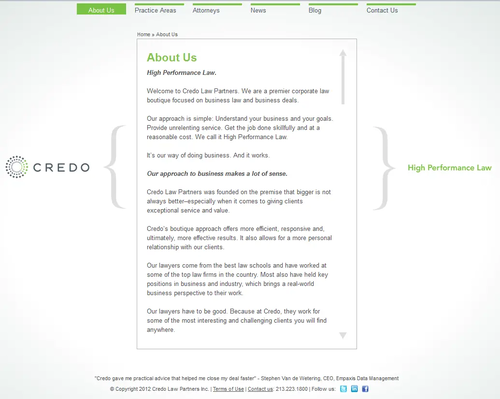 Credo Law Partners Moved to Adrecom’s CMS Suite
