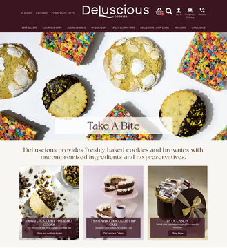 DeLuscious Cookies: Complex Bundling, Personalization & Corporate Gifting — Why Adrecom Won Over Shopify