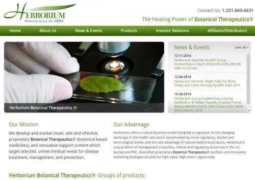 Publicly Traded Botanical Therapeutics® Marketer Transforms Corporate Web Presence with Adrecom CMS Suite