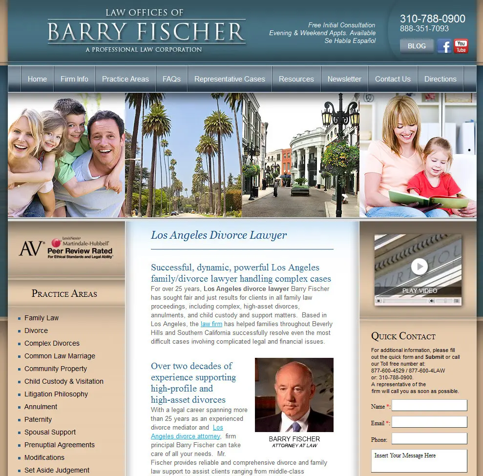 Adrecom's CMS Systems Enhanced the Web Presence of The Law Office of Barry Fischer