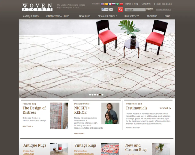 Woven – Antique Rugs, New Design